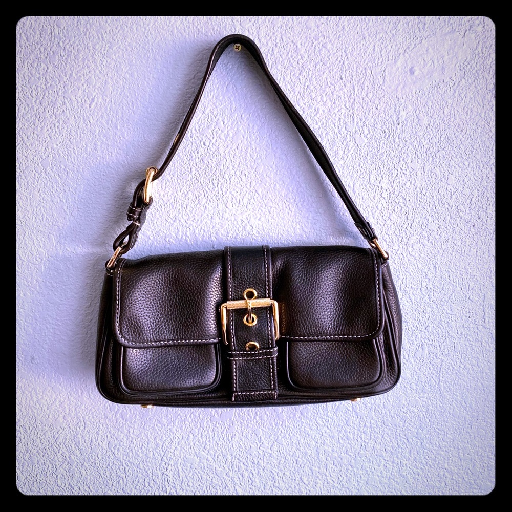 Vintage Michael Kors Bag, Black, Gold Buckle